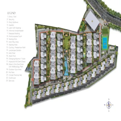 floorplans & masterplan of Sattva Springs